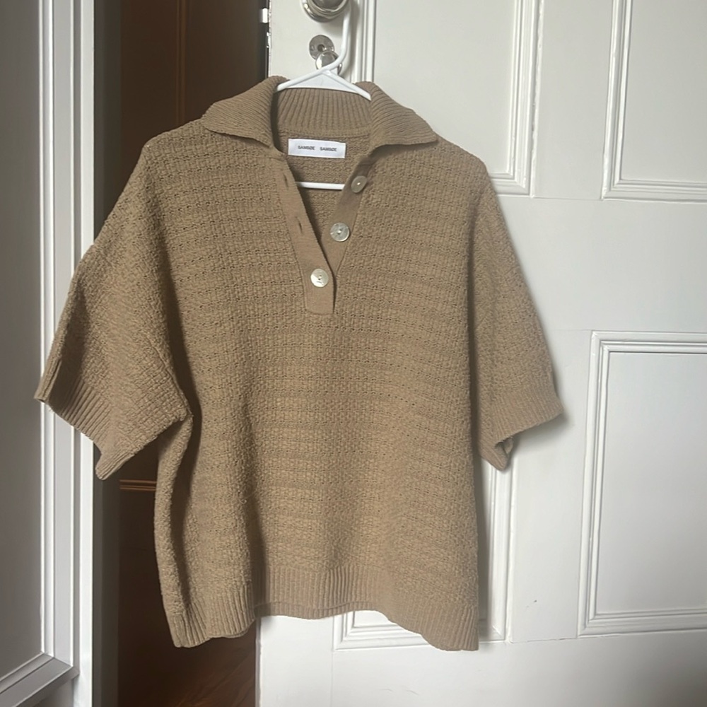 Samsoe Cotton Sweater / Polo Collar